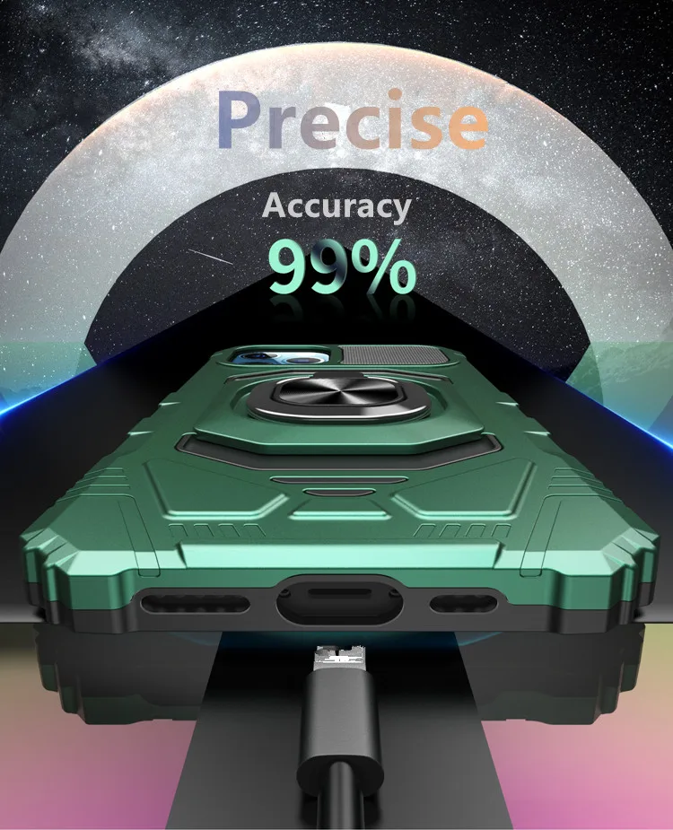 Aluminum alloy tpu pc bracket shockproof protective armor bumper mobile back cover phone case for iPhone 13 pro