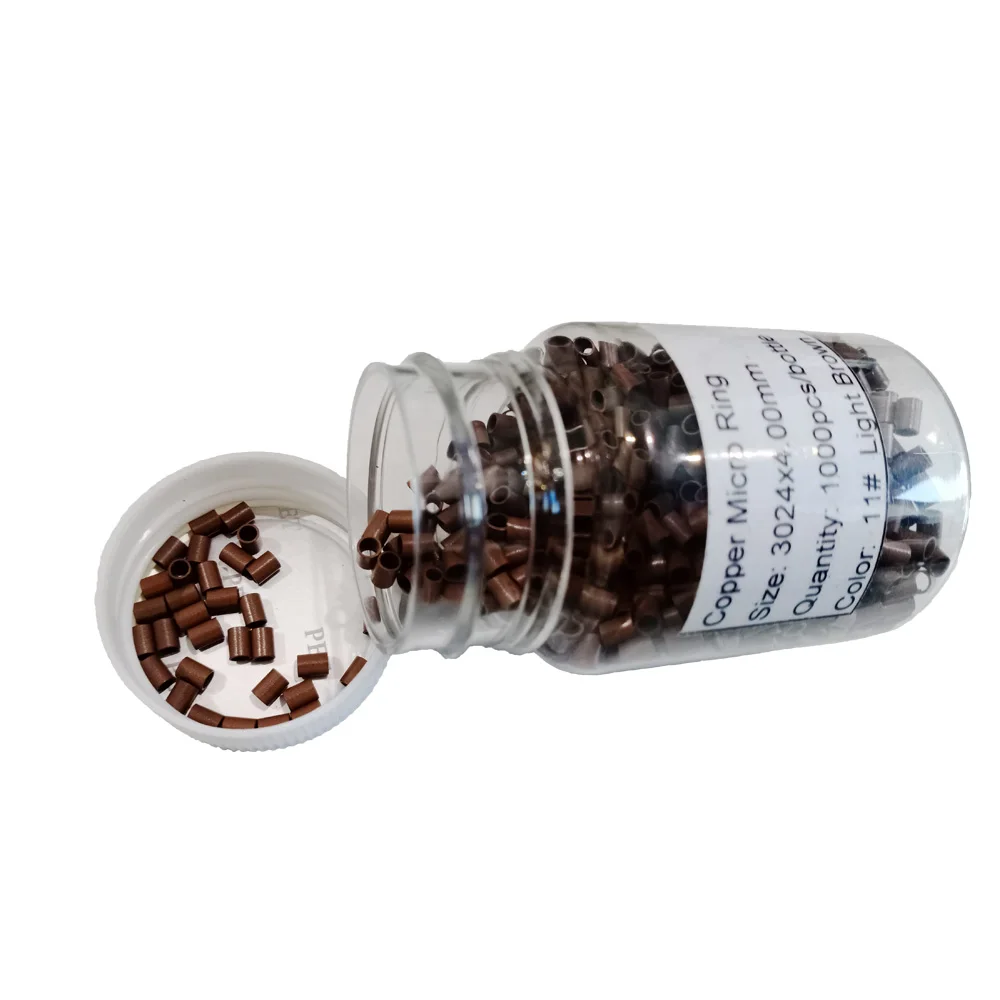 wholesale mini copper tube micro ring beads hair extension tools for I tip hair