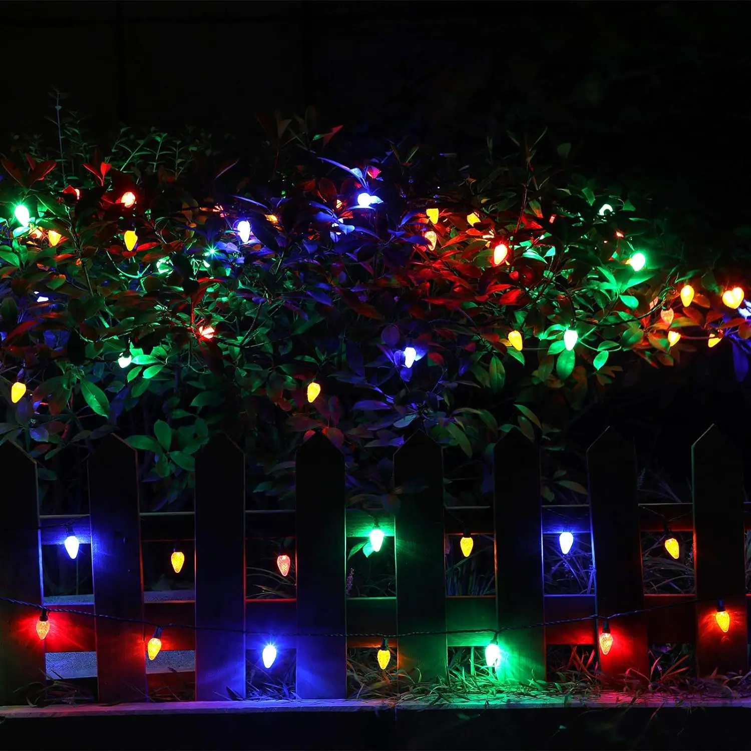 UL Multi  C7 LED Faceted Christmas Mini Light Christmas tree lights