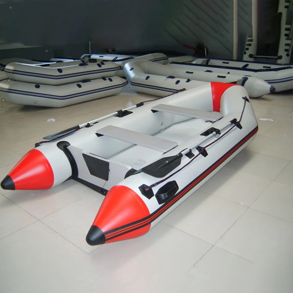 Inflatable Assault Boat PVC Aluminum Floor Transom Speed Kayak High Thread Strength Canoe Dinghy