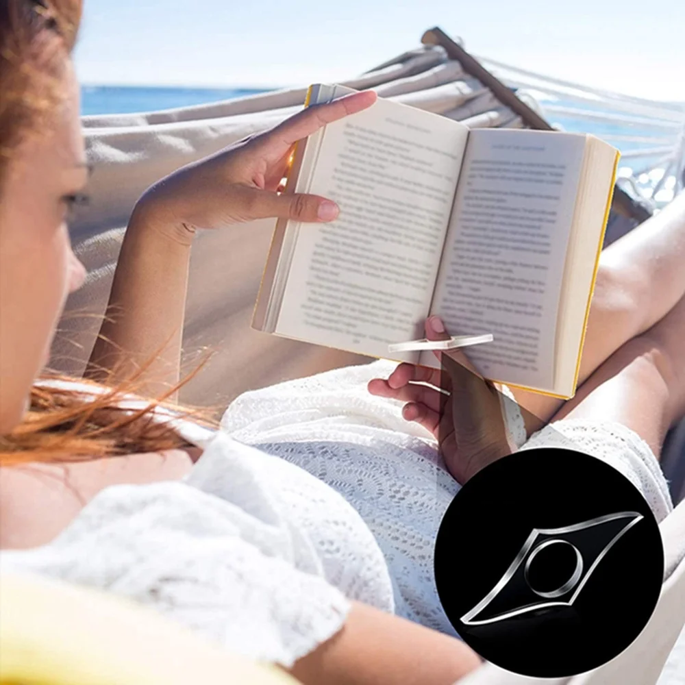 Custom Clear Acrylic Bookmark Colorful Acrylic Thumb Book Holder Book Page Holder