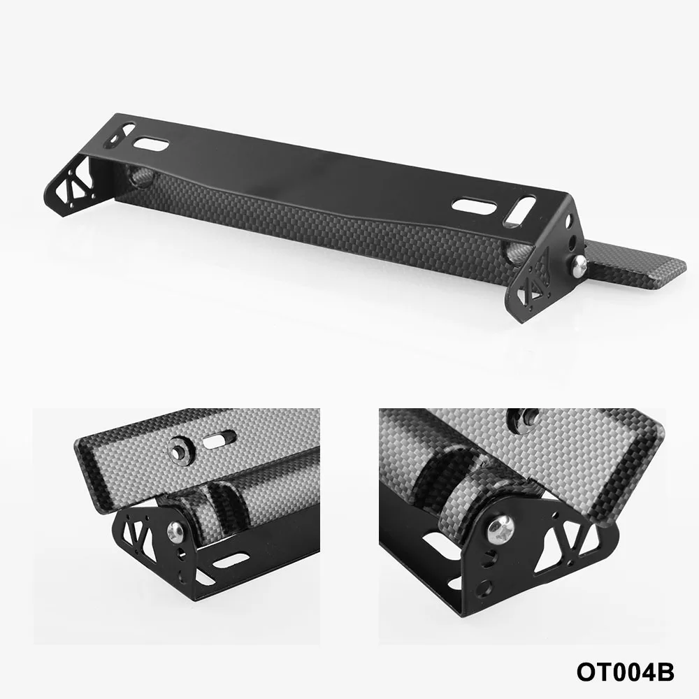 Carbon Fiber Pattern License Plate Frame License Plate Frame Adjustable License Plate Frame