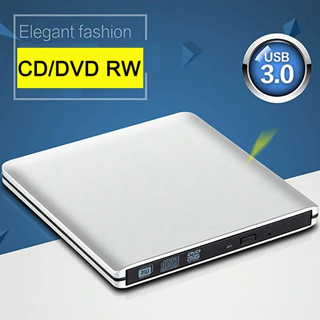  Супер тонкий USB 3 0 DVD RW CD записывающее устройство чтения проигрыватель Внешний