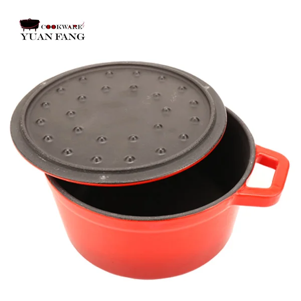 Hot Sale 10/16/20/22/24/26/28CM Sky Blue Dutch Oven Food Warmer Set Casserole Enameled Cast Iron Casserole Dish