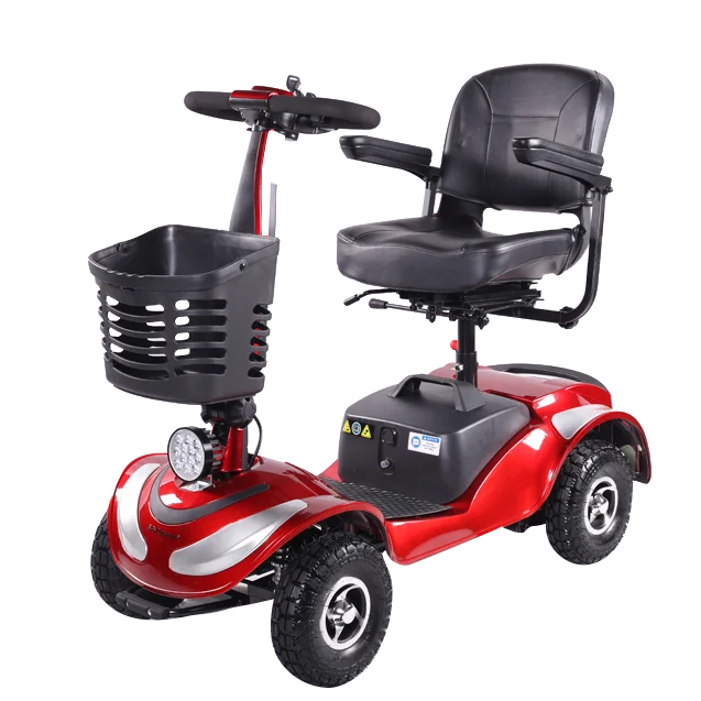 Shock Absorption System Mobility Scooters Electric 4 Wheel Comfortable Seat Handicap Scooter