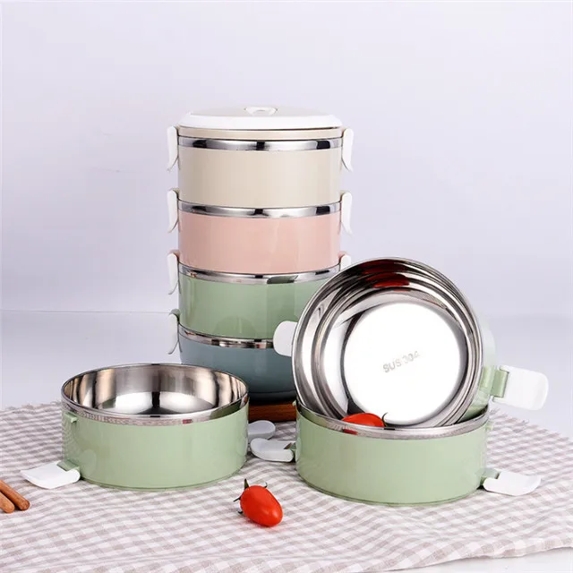 High Quality Stainless Steel Lunch Box Hot Sale  Accept Small Quantity customizing SS Food Lunch Box