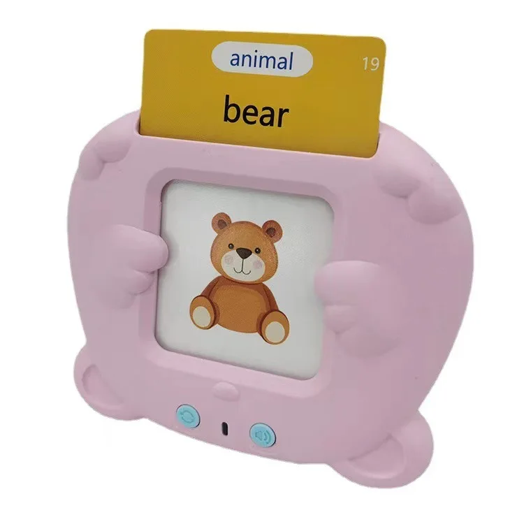 Custom Flash Cards Kids Toys Early Educational Language Card Reader 224 Pages Flash Card Learning Machine Toys