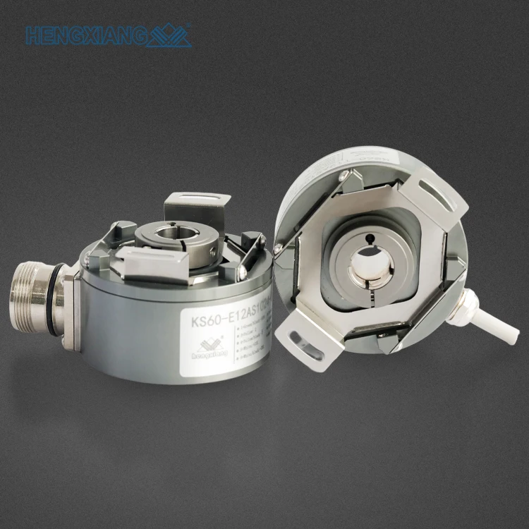 K60 angle rotary encoder incremental pulse encoder 6-65536 P/R 8-30vdc 5vdc through shaft optical rotary encoder