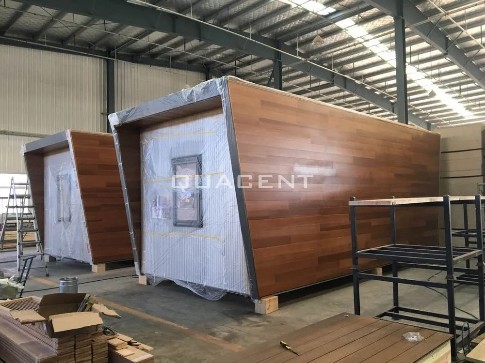 High Standard New Design Wooden Frame 3 Bedroom Prefab Bungalow 75 sqm Two Floors