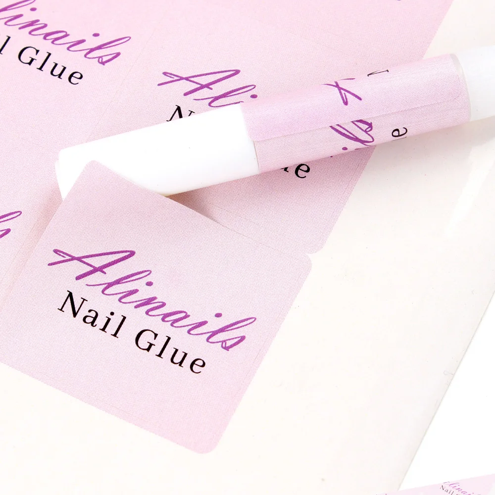 low price wholesale 1ml 2ml 7ml custom sticker logo nail glue for press on nails