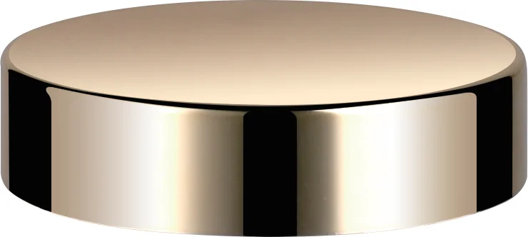 Guaranteed quality food grade standard plastic cap silver screw cap for cosmetic face cream flat cap