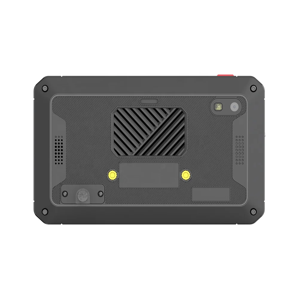Small size portable rugged in-cab tablet with RAM bracket and RAM mount industrial interface for bus driver monitor