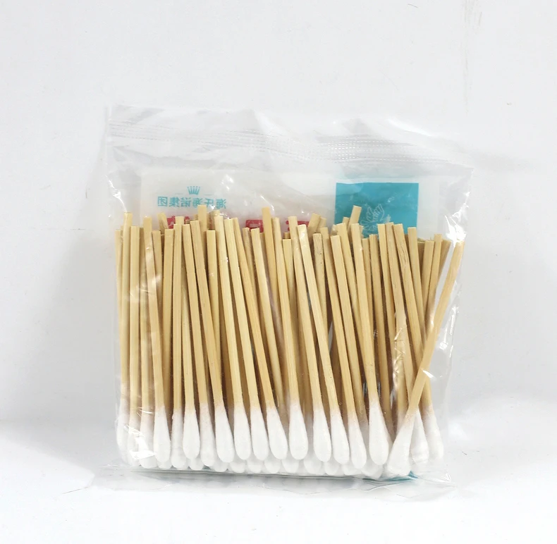 100 шт. одноразовые медицинские расходные материалы, стерильные белые аксессуары, ватные палочки