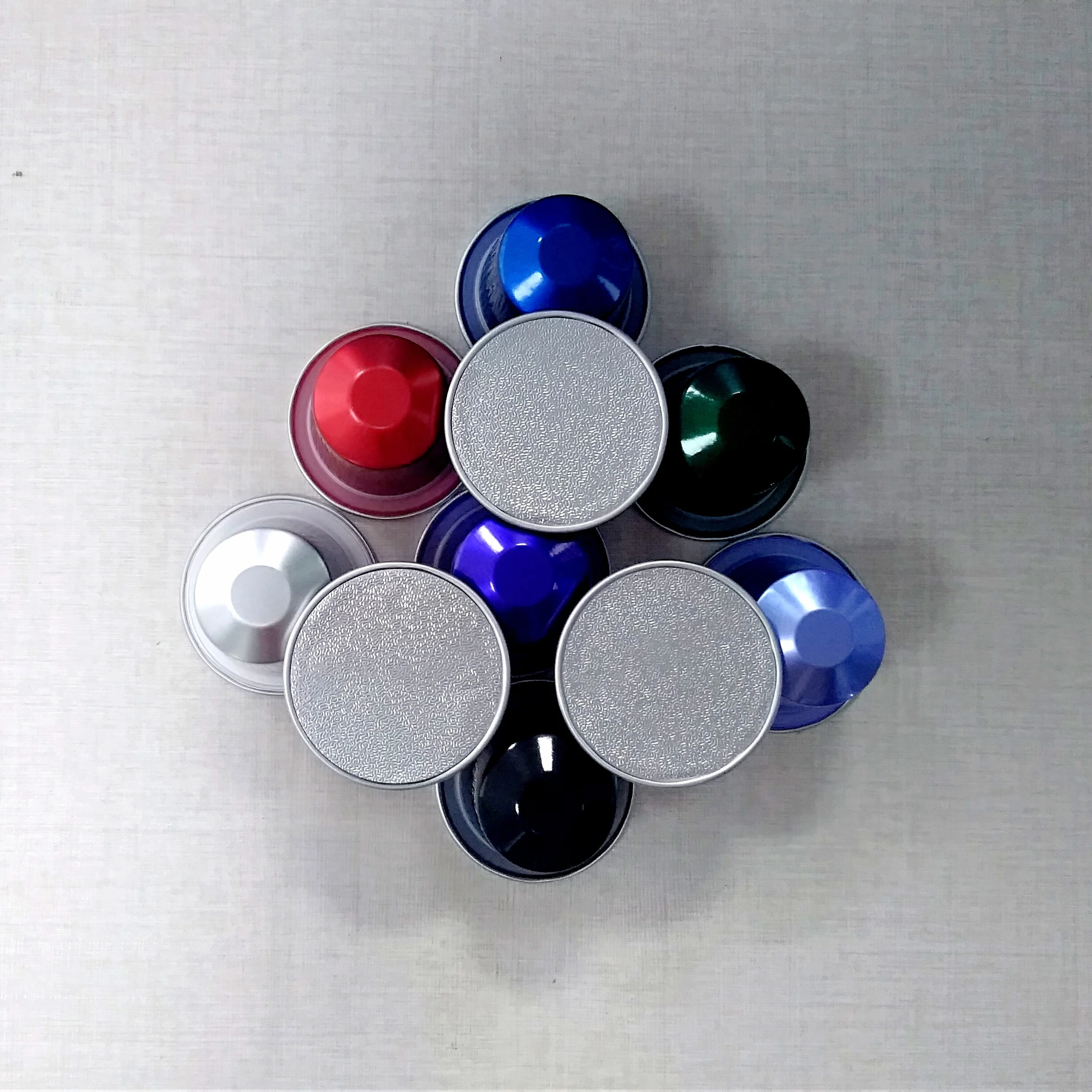 Empty 37 mm Nespresso Aluminum Foil Coffee cup Nespresso Pods