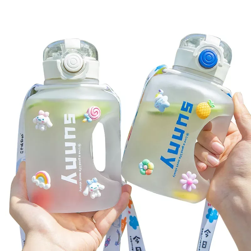 Big Water Bottle BPA Free Half Gallon Water Bottle Jug Reusable Water Bottle for Men Women Fitness Sports Gym Outdoor