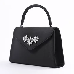 Wholesale new arrival rhinestone flowers ladies purses hand bag women handbags formal dress evening bag