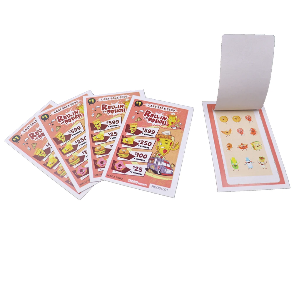 Multi-Appearance Pull Tab Tickets Printing Supplier Pull Tab Games Cards One Window Pull Tab Cards