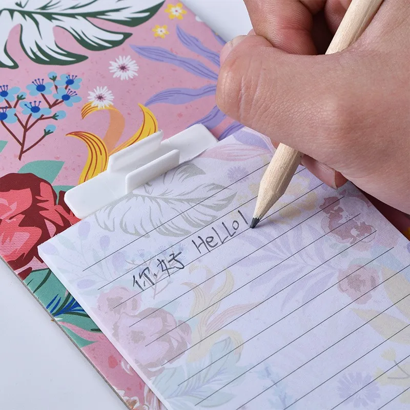 Stationery Set To Do List Sticky Note Memo Pad, Custom Notepad With Clip Board