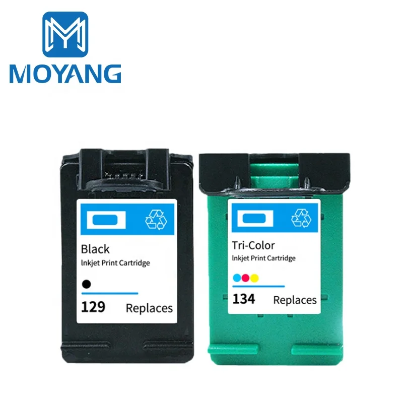 MoYang compatible For hp129 hp134 129XL 134XL ink cartridge used for hp 129 134 Deskjet 100/6943/6983/5943/D4163/8753 Printer