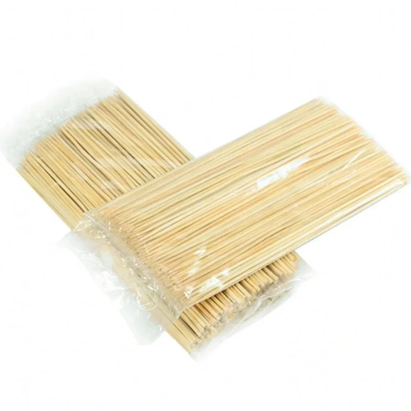 Бамбуковые Шпажки для мяса одноразовые круглые палочки из бамбука и хлопка конфет запекания зефира