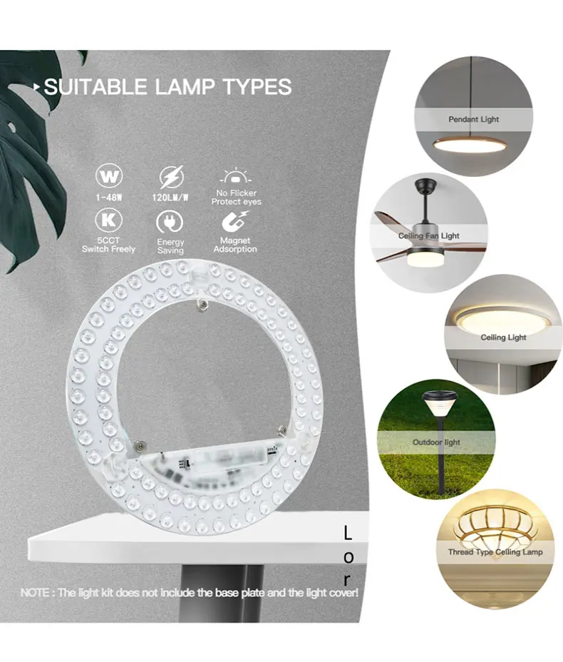 ERP ETL Certificate 12W 18W 24W Ac230v Round Shape Board Energy Saving 5CCT Optional Ceiling Light Panel Light Led Module