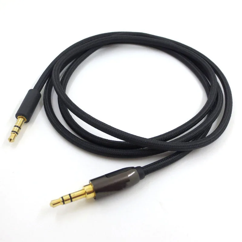 Сменный AUX 3 5 мм штекер-штекер стерео нейлоновый аудиокабель для наушников Philips- SHP9500 X2HR X1S SHB8850 SHB9850