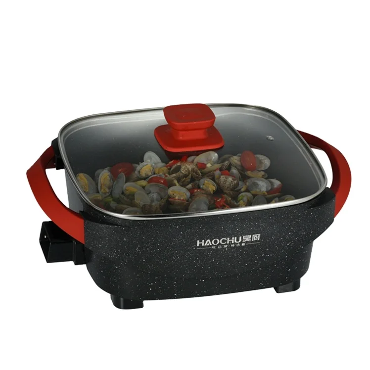 
Чжэцзян литье под давлением алюминий антипригарная сковорода многофункциональная электрическая сковорода для жарки 