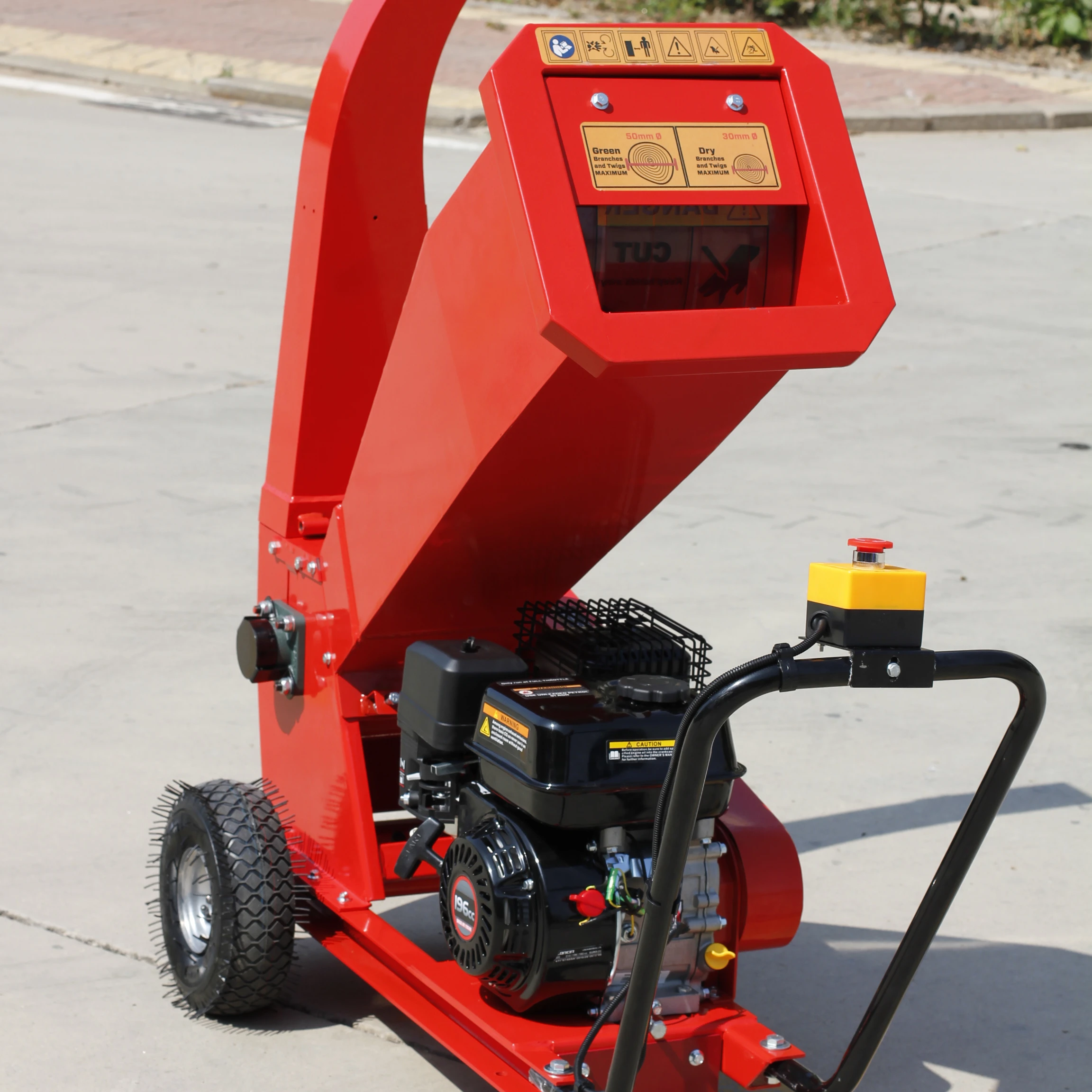 7HP бензиновая ферма, дробилка, дробилка, мульчеры