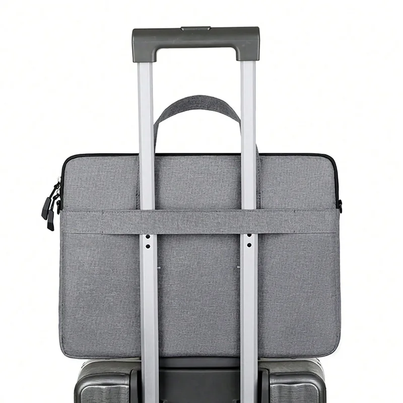 Custom Logo 13 14 15.6 Inch Business Polyester Laptop Case Waterproof Computer Messenger Notebook Sleeve Bag with Gift Bag