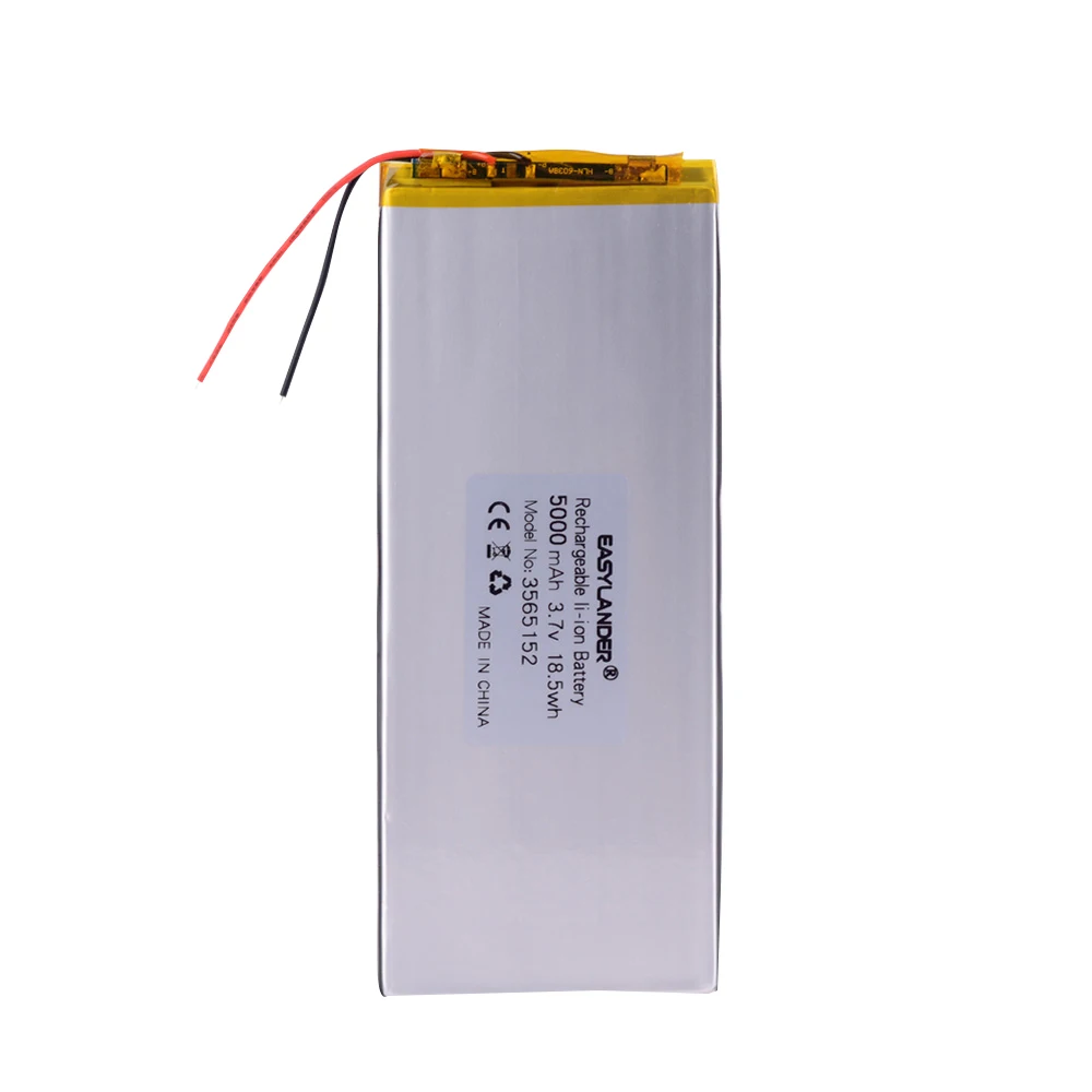 3,8 V, 3,7 V 5000mAh 3565152 PLIB; Полимерный литий-ионный/литий-ионный аккумулятор для замены Nvidea Shield K1 23 LTE Tablet приглаdia K1