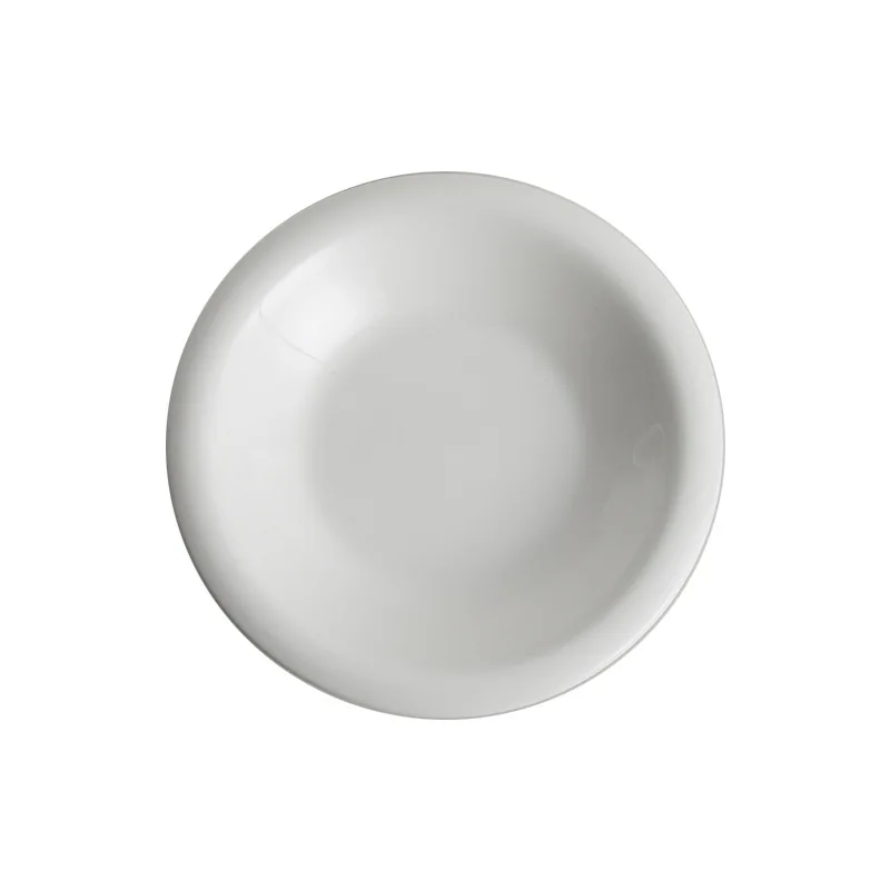 Wholesale round shape white ceramic food snack dish tray plate home storage kitchen decoration set