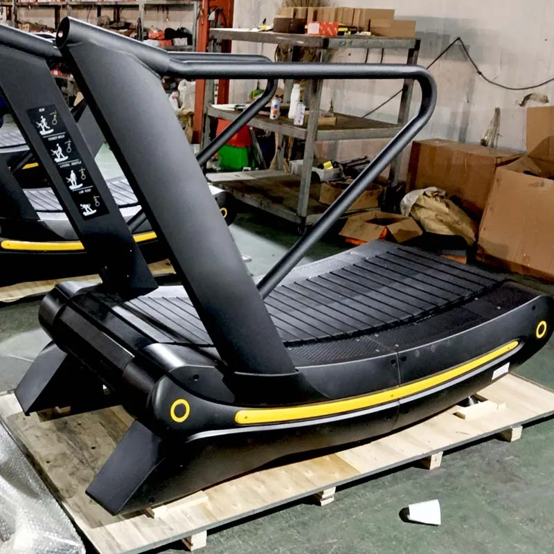 Unpowered Treadmill Commercial Big Running Machine Fitness Multi-functional Adjustable Resistance Curved Treadmill