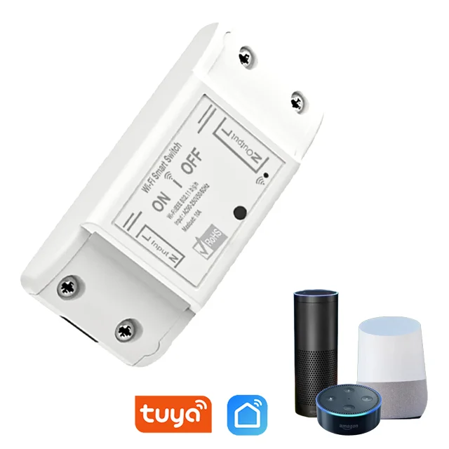 Wholesale Smart Wifi Wireless Light Switch Wireless Remote Control Relay Switch Work With Amazon Alexa Google Assistant