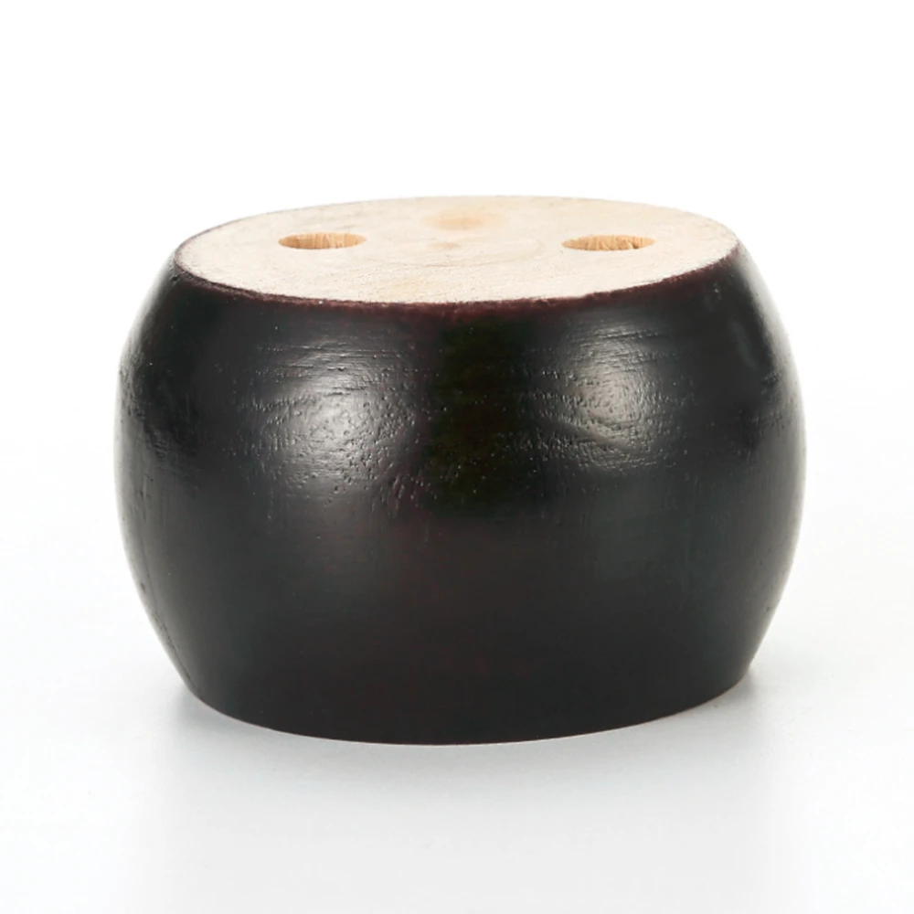 2022 New Style Bed Legs Black Bun Feet Replacement Furniture Wood Table Dining Chair Leg Round Wooden Sofa Legs