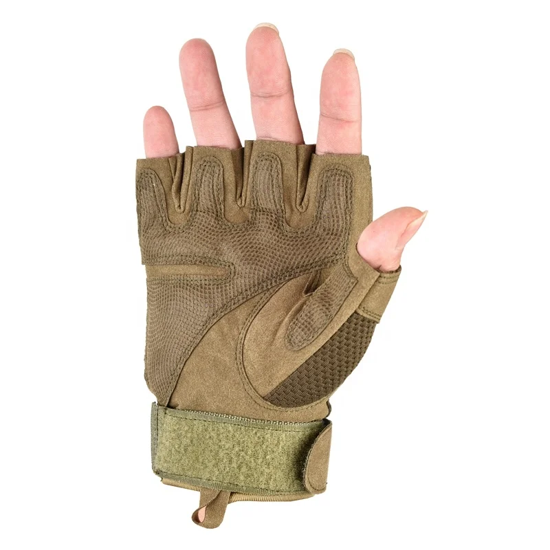Перчатки на полпальца для спецназа, полицейские тактические перчатки с защитой от порезов