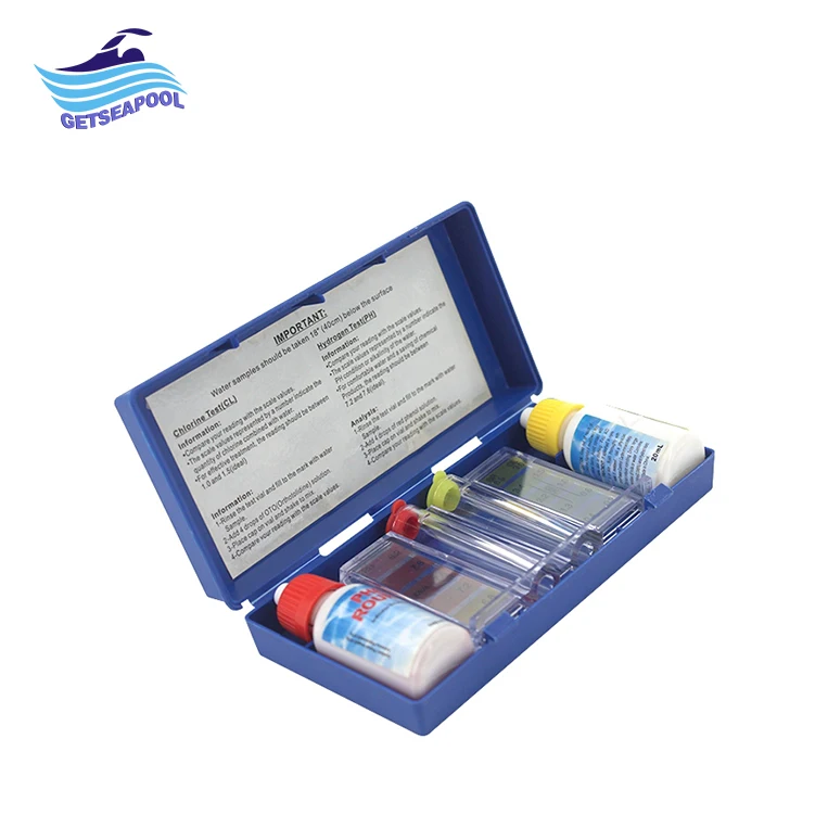 Accurate Swimming Pool Water Test Kit Portable PH & CL 2 in 1 Pool Water Quality Test Kit