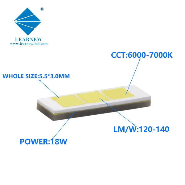 New product 10W 1860 6000-7000K car head light led cob chip hot sales