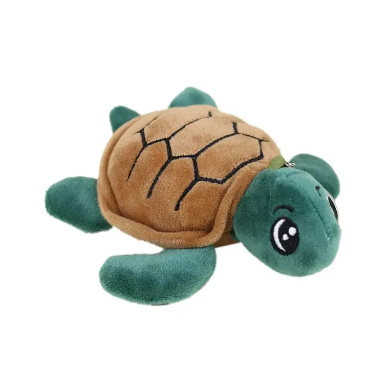 Hot selling mini cute stuffed animal turtle plush toy keychain