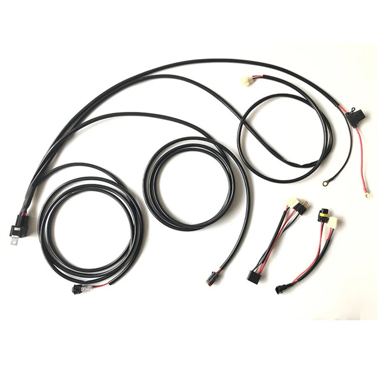 NEWWIND Led Headlamp Power Supply Reinforcement for Motorcycle Truck Car ATV UTV Relay Wiring Harness Kit for LED Fog Light Bar