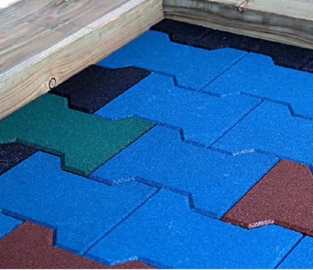 H shape bone pavers rubber bon tile dog rubber tile