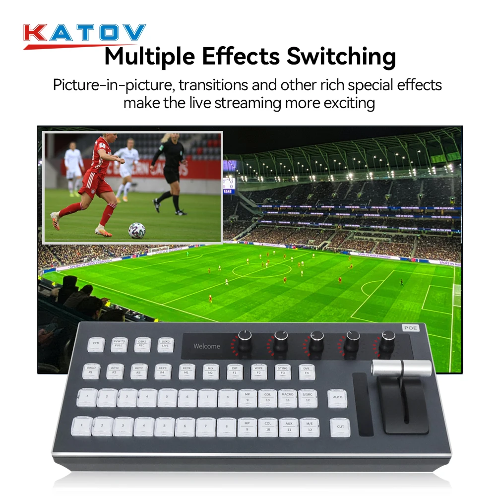 Radio & TV Broadcasting Equipment LAN USB vmix switcherboard control panel blackmagic atem switcher live stream mixer switcher