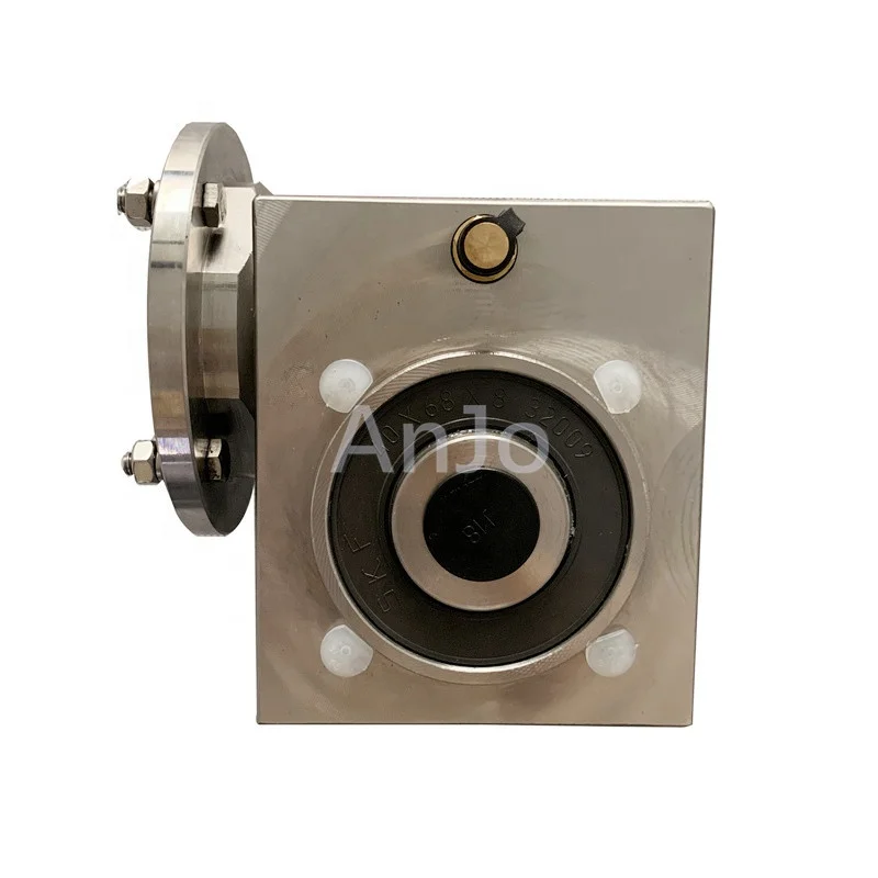 Right Angle IP69K 0.18KW 0.24HP Stainless Gearbox Nmrv040 Worm Gearbox Water Proof Sus304 Variable  Gear Stainless Steel Gearbox