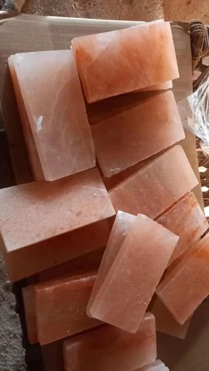 Гималайская Розовая Соль для барбекю прямоугольная тарелка приготовления пищи Сервировочная доска из натуральной минеральной