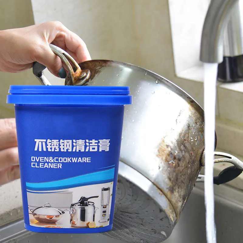 Custom Package Heavy Duty Greases Miracle All Purpose Best Selling Stainless Steel Cookwa Cleaning Paste