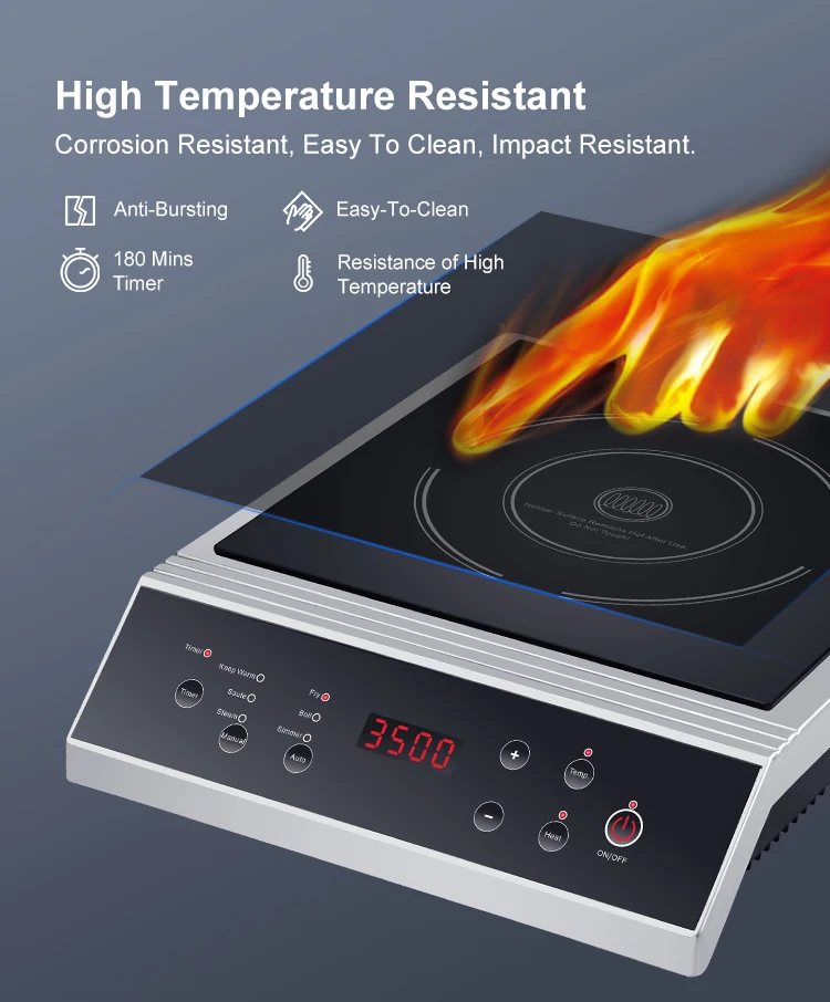 Commercial New Plastic Single Burner Home Portable Kitchen Cooking Induction Stove