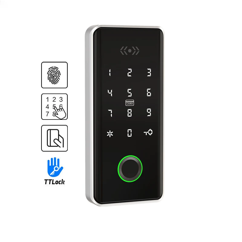RFID digital keyless smart code remote ttlock app keypad password drawer locker furniture cabinet door locks