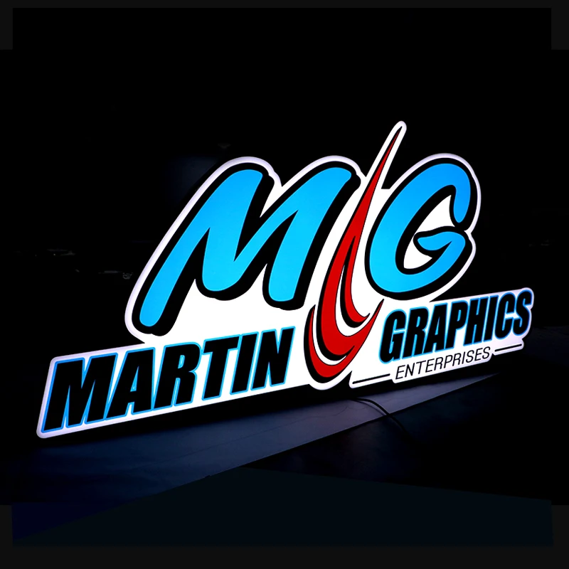 Yijiao Custom Acrylic Light Box Sign Standing light boxes Face lit light box  for Advertising