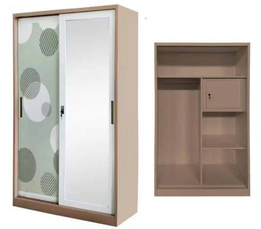 Горячая распродажа мебель для гардероба шкаф одежды стальная домашняя кровать раздвижные двери Индивидуальный