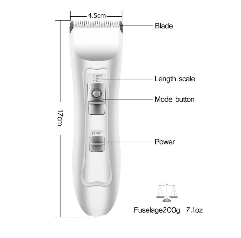 Beard Razor Professional Pet New Powerful Pivot Magnetic Abs Materials Rechargeable Dc Motor Moser Trimmer Mens Hair Clipper