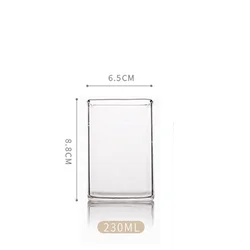 Hot Selling Square Glass Beer Mugs Drinking Beer Glass Cups for Home Bars